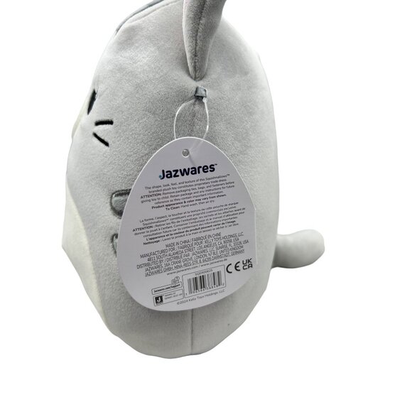 Squishmallows Tally Tabby Cat Purple Rabbit Bunny Ears 8" Plush Easter Toy - Picture 6 of 9